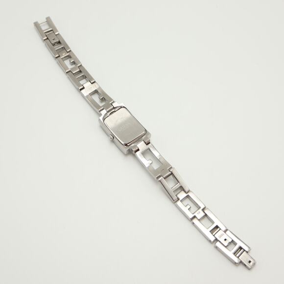 Guess Jaguar Racing Logo Silver Tone 18mm Rectangle Watch Bracelet w New Battery - Picture 14 of 15